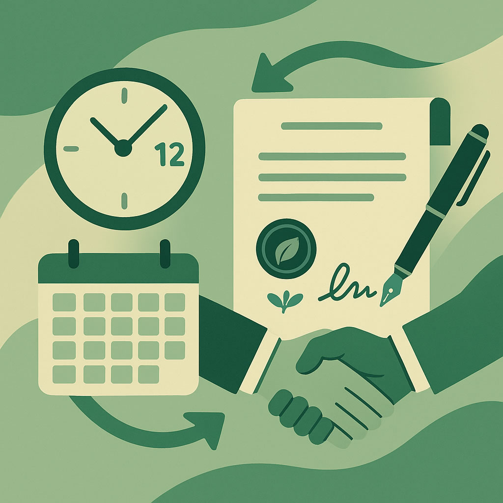 Assinatura de termo de compromisso